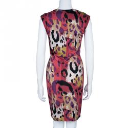 Pre Owned Diane von Furstenberg Revelry Multiprint Dress S
