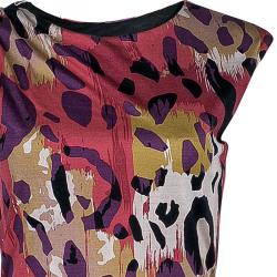 Pre Owned Diane von Furstenberg Revelry Multiprint Dress S