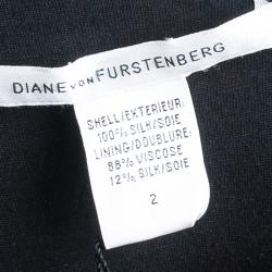 Pre Owned Diane von Furstenberg Revelry Multiprint Dress S