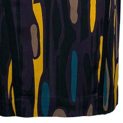 Pre Owned Diane von Furstenberg Leja Multicolor Belted Dress M