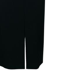 Pre Owned Diane von Furstenberg Phyllis Black Sheath Dress S