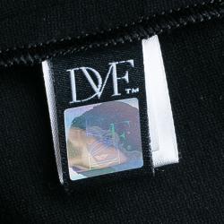 Pre Owned Diane von Furstenberg Phyllis Black Sheath Dress S