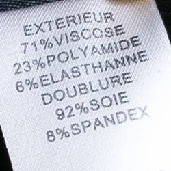 Pre Owned Diane von Furstenberg Phyllis Black Sheath Dress S