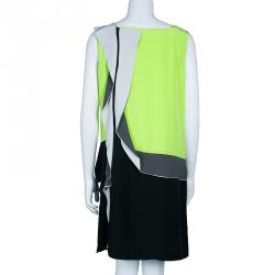 Pre Owned Diane von Furstenberg Multicolor Shizuka Silk Sleeveless Dress L