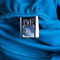 Pre Owned Diane von Furstenberg Turquoise Thane Dress M