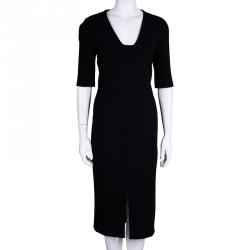 Pre Owned Diane von Furstenberg Black Phyllis Dress L