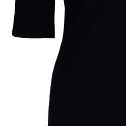 Pre Owned Diane von Furstenberg Black Phyllis Dress L