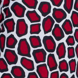 Pre Owned Diane von Furstenberg Vintage Print Long Sleeve Reina Dress L