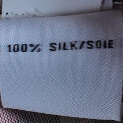 Pre Owned Diane von Furstenberg Vintage Print Long Sleeve Reina Dress L