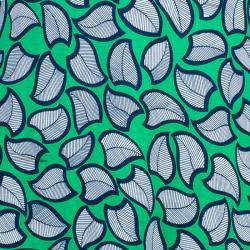 Pre Owned Diane von Furstenberg Leaf Print Long Sleeve Reina Dress L