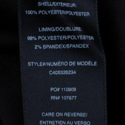 Pre Owned Diane von Furstenberg White/Blue Leopard Print Gemma Skirt XS