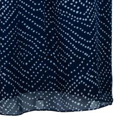 Pre Owned Diane Von Furstenberg Blue Dotted Aria Dress XS