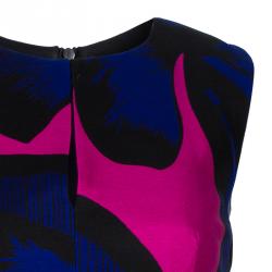 Pre Owned Diane Von Furstenberg Multicolor Print Yvette Dress XS