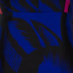 Pre Owned Diane Von Furstenberg Multicolor Print Yvette Dress XS