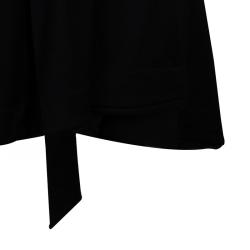 Pre Owned Diane Von Furstenberg Black Long Sleeve Ballerina Wrap Dress M