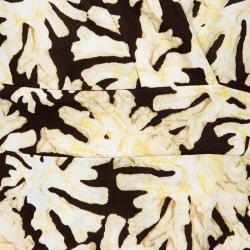 Pre Owned Diane Von Furstenberg Toby Brown Wrap Dress L