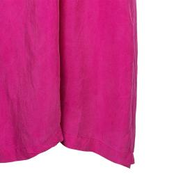 Pre Owned Diane Von Furstenberg Maui Fuschia Halter Dress M