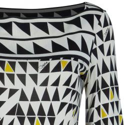 Pre Owned Diane von Furstenberg Neera Monochrome Shift Dress S