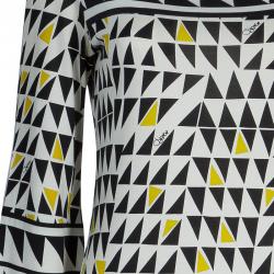 Pre Owned Diane von Furstenberg Neera Monochrome Shift Dress S