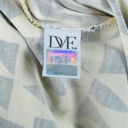 Pre Owned Diane von Furstenberg Neera Monochrome Shift Dress S