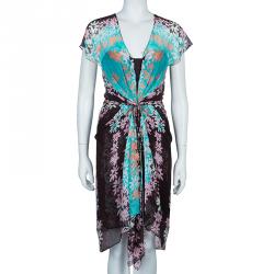 Pre Owned Diane von Furstenberg Multicolor Mademmoiselle X Dress S
