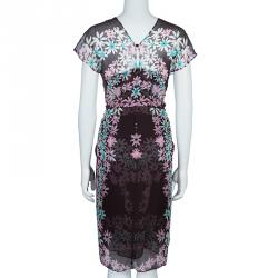 Pre Owned Diane von Furstenberg Multicolor Mademmoiselle X Dress S