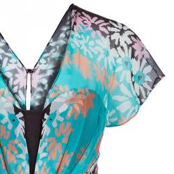 Pre Owned Diane von Furstenberg Multicolor Mademmoiselle X Dress S