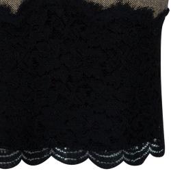 Pre Owned Diane von Furstenberg Tweed Lace Sleeveless Olivette Dress L