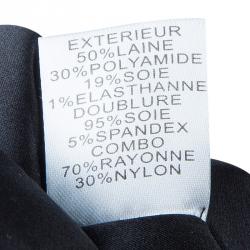 Pre Owned Diane von Furstenberg Tweed Lace Sleeveless Olivette Dress L