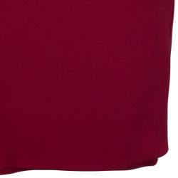 Pre Owned Diane Von Furstenberg Red New Liluye One Shoulder Short Dress M