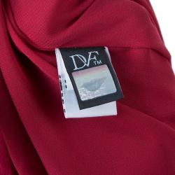 Pre Owned Diane Von Furstenberg Red New Liluye One Shoulder Short Dress M