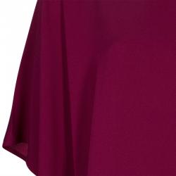 Pre Owned Diane Von Furstenberg Purple New Hanky Top M/L