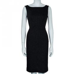 Pre Owned Diane von Furstenberg Grey Wool Dorothea Sleeveless Dress S