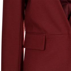 Pre Owned Diane von Furstenberg Red Tutor Wool Blazer S