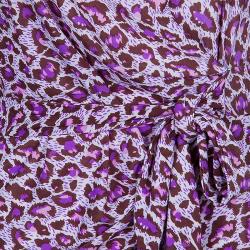 Pre Owned Diane von Furstenberg Purple New Della Silk Dress S
