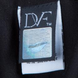 Pre Owned Diane Von Furstenberg Black Lace Zarita Dress XL