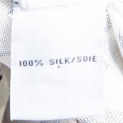 Pre Owned Diane Von Furstenberg Monochrome Gili Print Dress L