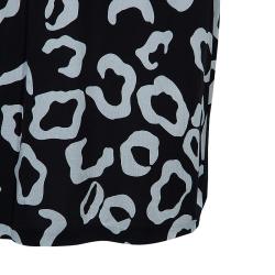 Pre Owned Diane von Furstenberg Black and White Cyrano Dress M