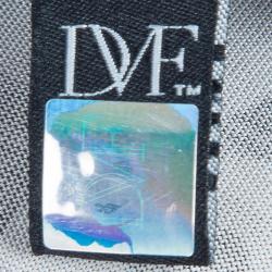 Pre Owned Diane von Furstenberg Black and White Cyrano Dress M