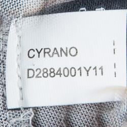 Pre Owned Diane von Furstenberg Black and White Cyrano Dress M