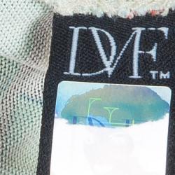 Pre Owned Diane von Furstenberg Multicolor Rona Wrap Around Dress S/M