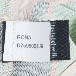 Pre Owned Diane von Furstenberg Multicolor Rona Wrap Around Dress S/M