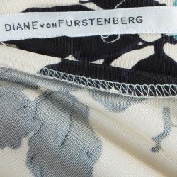Pre Owned Diane von Furstenberg Multicolor Heerlen Wrap Around Dress M