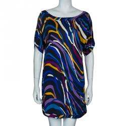 Pre Owned Diane von Furstenberg Multicolor Giselle Dress M