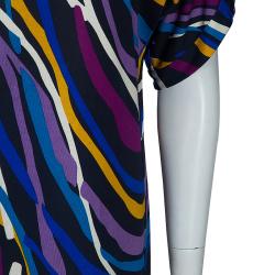 Pre Owned Diane von Furstenberg Multicolor Giselle Dress M