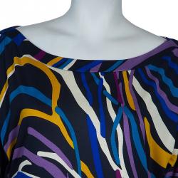 Pre Owned Diane von Furstenberg Multicolor Giselle Dress M