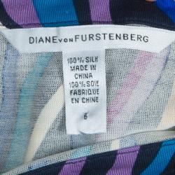 Pre Owned Diane von Furstenberg Multicolor Giselle Dress M