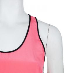 Pre Owned Diane Von Furstenberg Pink and Black Loranne Sleeveless Dress M