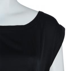 Pre Owned Diane von Furstenberg Black Belted Top S