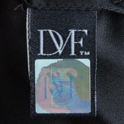 Pre Owned Diane von Furstenberg Black Belted Top S